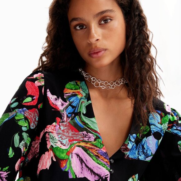 NWT Desigual M Christian Lacroix Long Shirt Dress - Size M - Picture 6 of 16